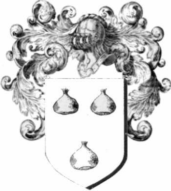 Coat of arms of family Chasteigner   ref: 43926