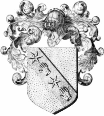 Coat of arms of family Chomart   ref: 43985