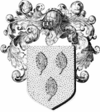 Coat of arms of family Chossec   ref: 43986