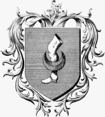 Coat of arms of family Auber   ref: 44019