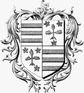 Coat of arms of family Coetrieux   ref: 44048