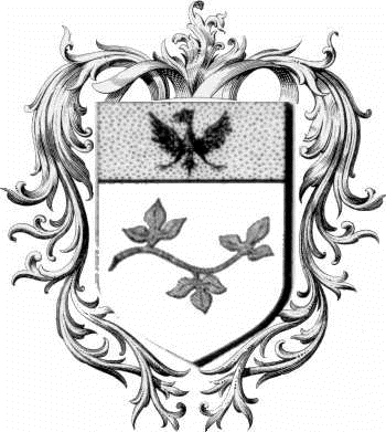 Coat of arms of family Cortois   ref: 44097