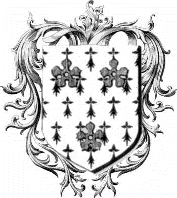 Coat of arms of family Courceriers   ref: 44131