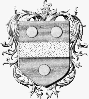 Coat of arms of family Roucheran   ref: 44134