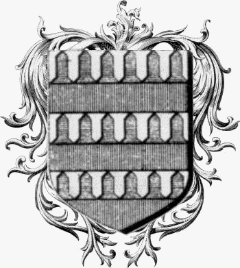 Coat of arms of family Coussy   ref: 44138