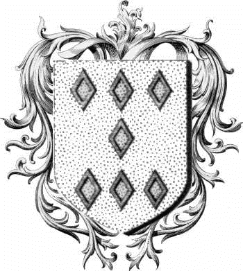 Coat of arms of family Couvran   ref: 44145