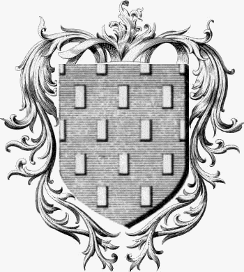 Coat of arms of family D'Aulnieres   ref: 44183