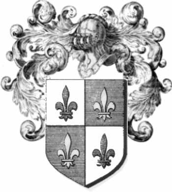 Coat of arms of family Desmiers   ref: 44207