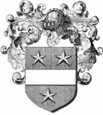 Coat of arms of family Devin   ref: 44212