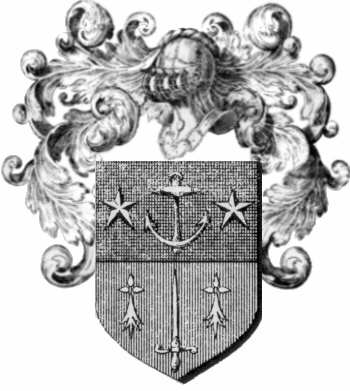 Coat of arms of family Dordelin   ref: 44232