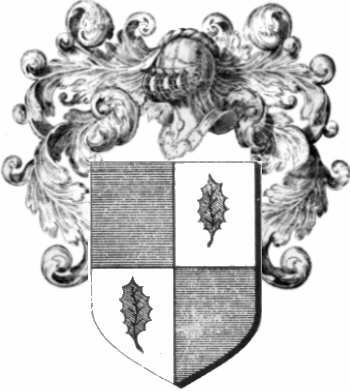 Coat of arms of family Euzenou   ref: 44303