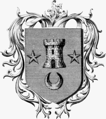 Coat of arms of family Ferret   ref: 44334