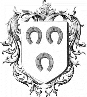 Coat of arms of family Ferrier   ref: 44335