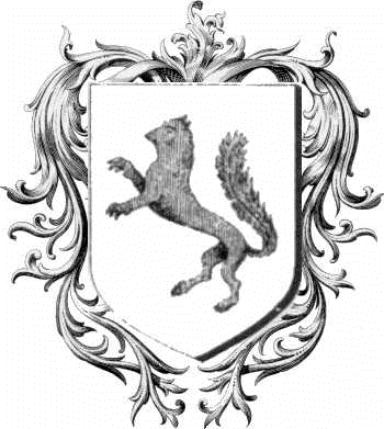 Brasão da família Fouquet de Massognes   ref: 44383
