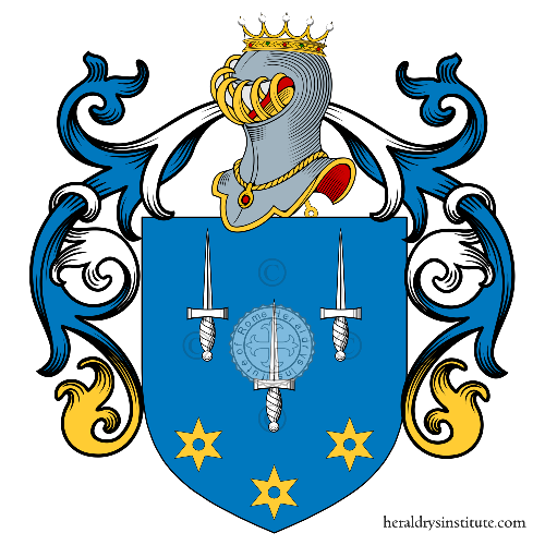 Coat of arms of family Gain, Gain de Carcé, Gaynard, Gain de Carcé, Gaynard   ref: 44427