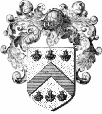 Coat of arms of family Gaudrion   ref: 44464