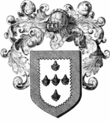 Coat of arms of family Gillet   ref: 44502