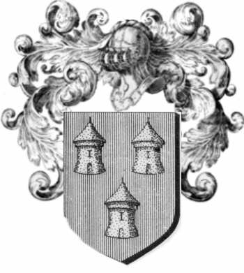 Coat of arms of family Sesmaisons   ref: 45192