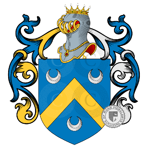 Coat of arms of family Bourgonniere