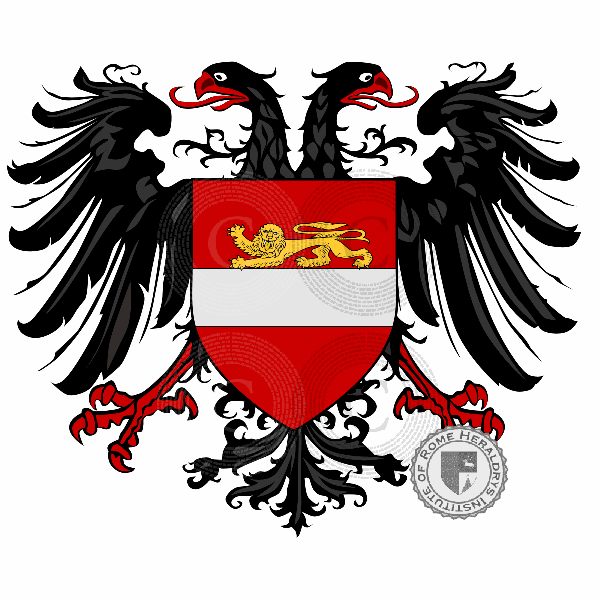Coat of arms of family Del Pezzo   ref: 46544