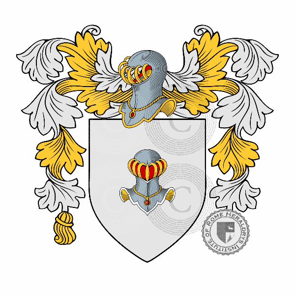 Wappen der Familie Trinchinetti Seleri Baraldo Fontana Del Perseghetto