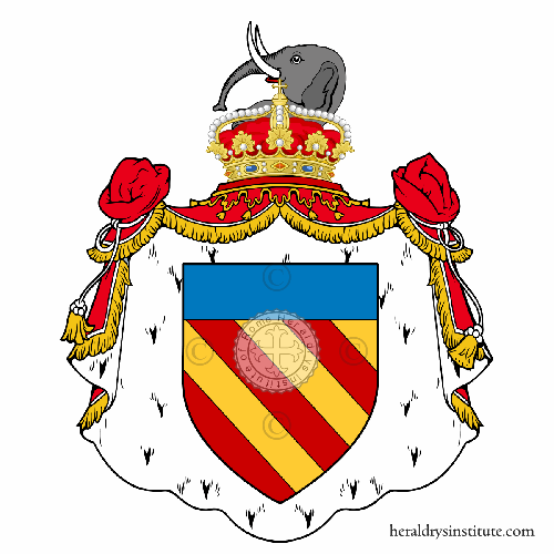 Coat of arms of family Caracciolo Rossi