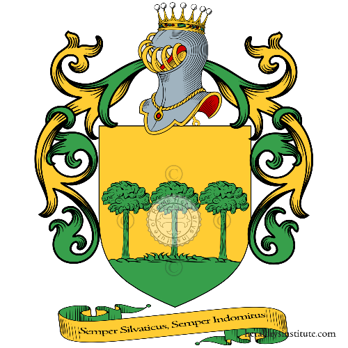 Coat of arms of family Manfredi Selvaggi