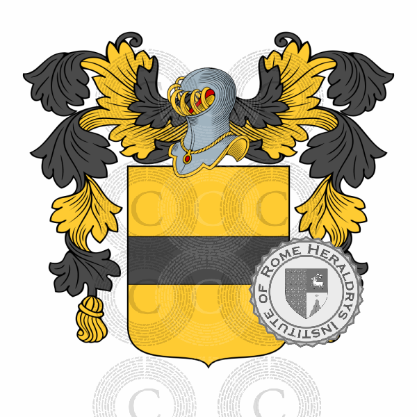 Coat of arms of family Del Barba