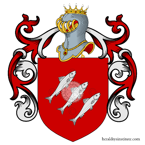 Coat of arms of family Dalle Sardelle, Sardelle, Sardella