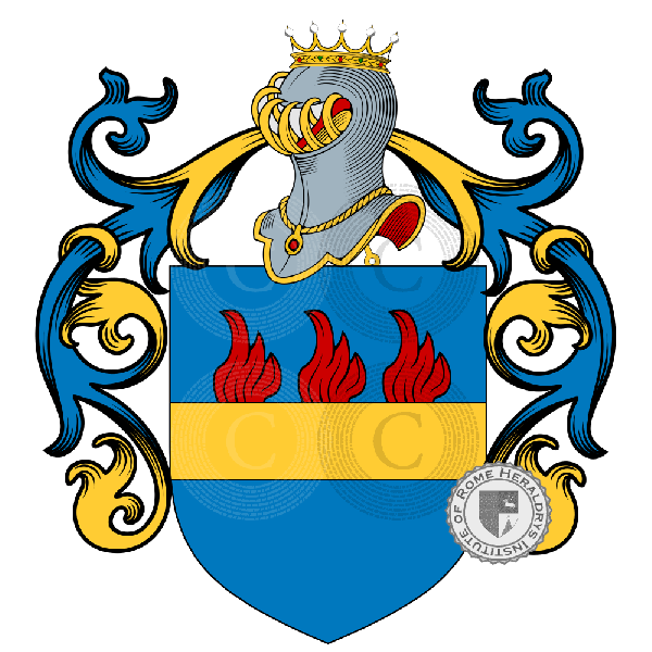 Wappen der Familie Barbieri Nagliati