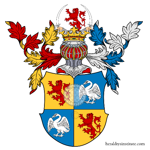 Coat of arms of family Menzel   ref: 47932