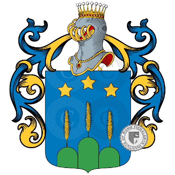 Escudo de la familia Tomassini Barbarossa