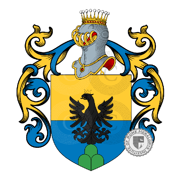 Coat of arms of family Federici   ref: 48210