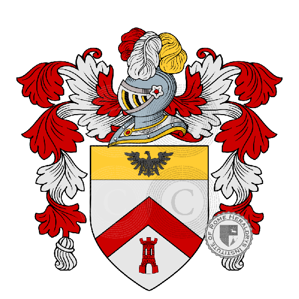 Coat of arms of family Jomini   ref: 48256