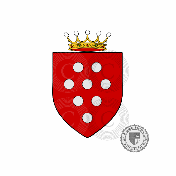 Coat of arms of family Borgognoni