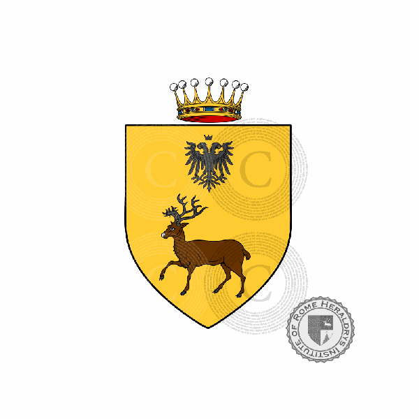 Coat of arms of family Cervellon