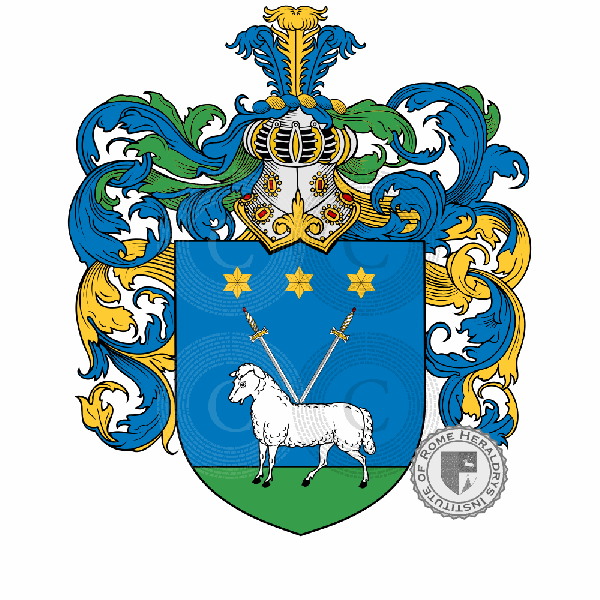 Coat of arms of family Verusio