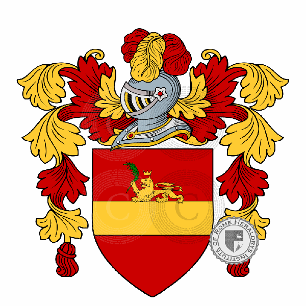 Coat of arms of family Rossoni