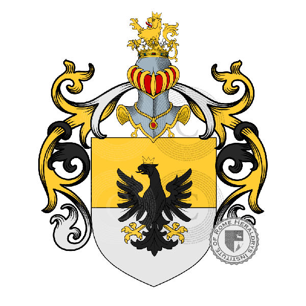 Escudo de la familia D'Oria, Coria, Oria, Doria, Coria, Oria, Doria   ref: 49025