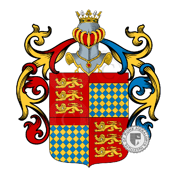 Coat of arms of family Bouchard D'Aubeterre