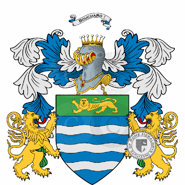 Coat of arms of family Bouchard