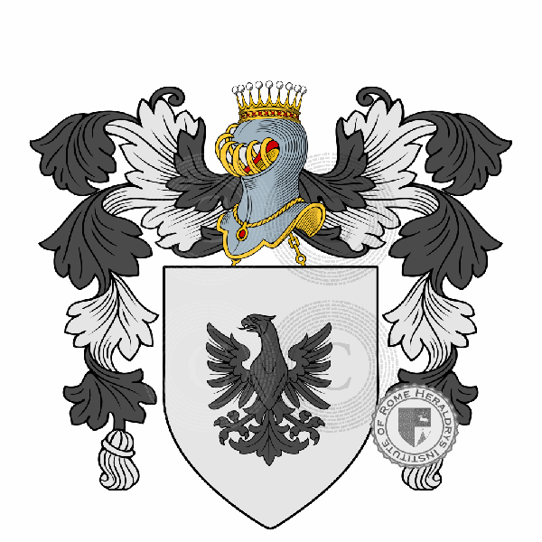 Coat of arms of family Romain