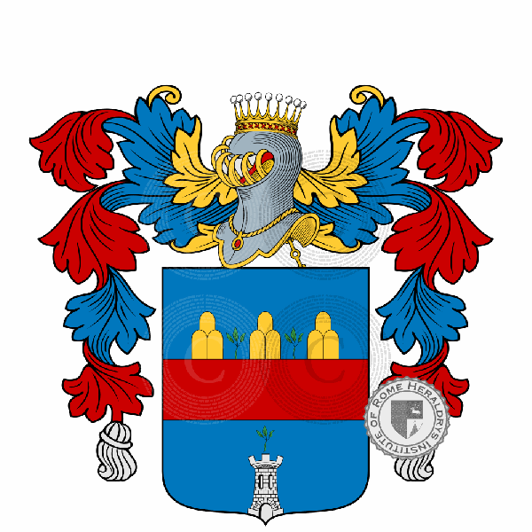 Coat of arms of family Cacciaguerra