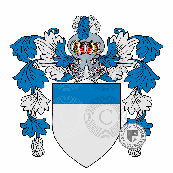 Coat of arms of family Del Vasto   ref: 49652