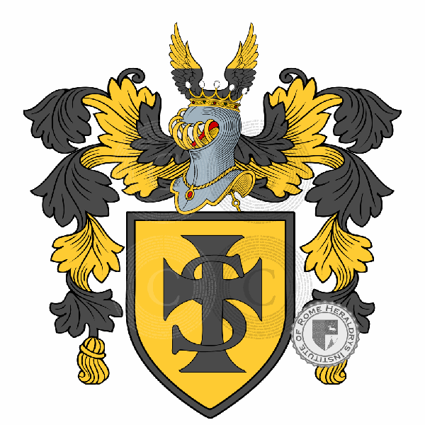 Coat of arms of family Bourcard
