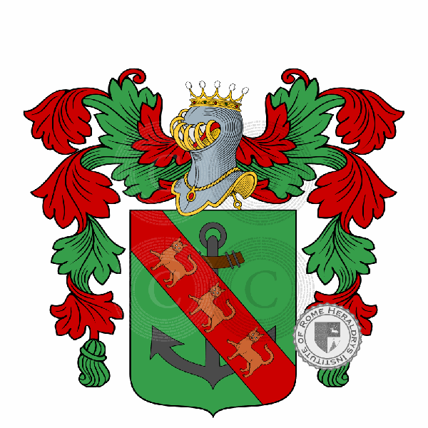 Coat of arms of family Gatolini