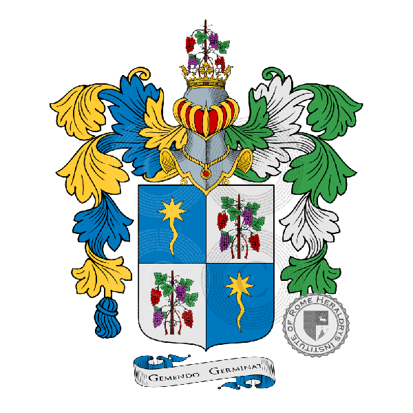 Coat of arms of family Carassi