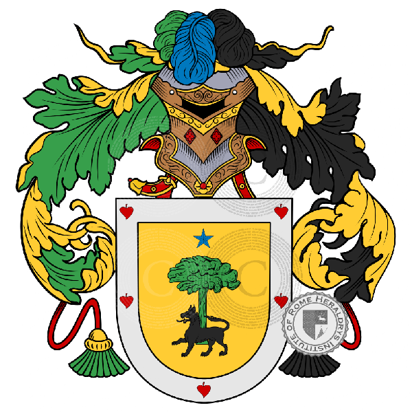 Coat of arms of family Tuoro