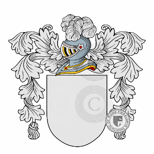 Escudo de la familia Scarlatti del Lion Rosso   ref: 50769
