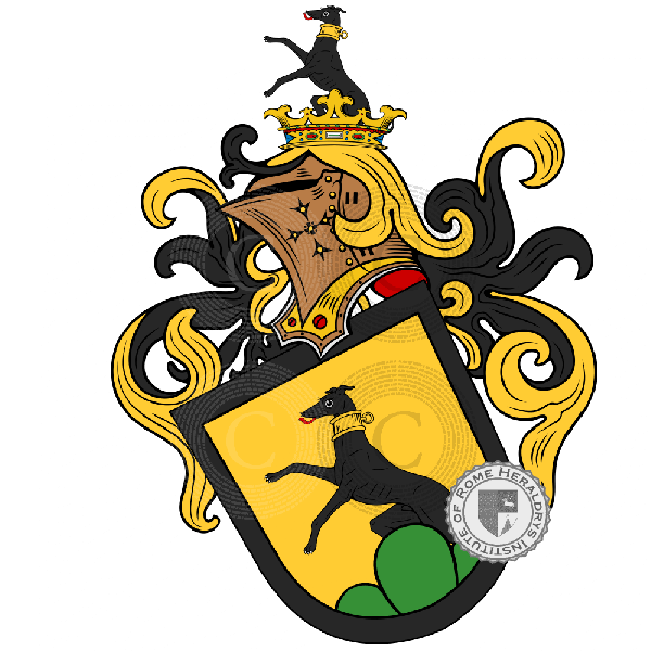 Coat of arms of family Lachenal